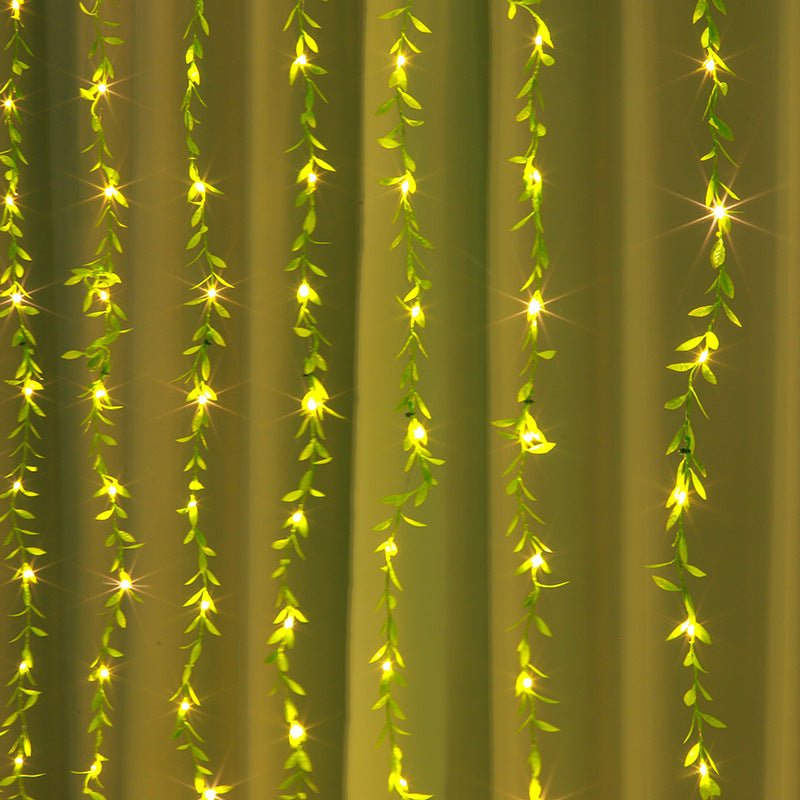 ELMAS 3m Willow Leaf LED Vine Lamp – USB Ambient Lighting - BOURANADecorative LED LightBourana HomeBOURANACJHD217976602BYUsb8 Remote ControlELMAS 3m Willow Leaf LED Vine Lamp – USB Ambient LightingColor