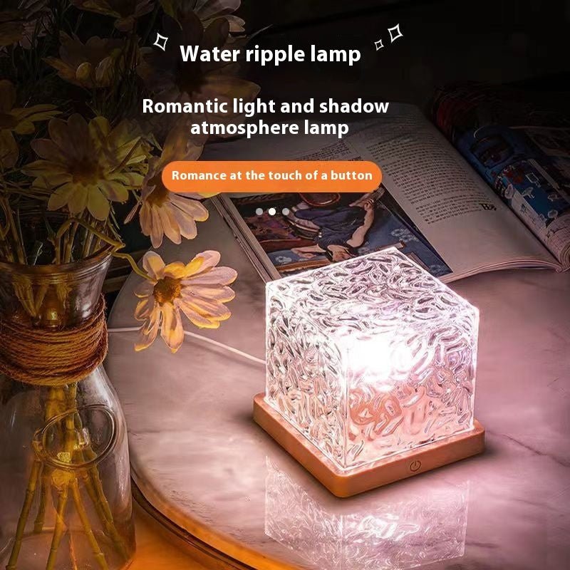 Water Wave Ambience Lamp – Rotating Light & Shadow Glow - BOURANADecorative LED LightBOURANABOURANACJJT224677101AZ11cm 16colorsWater Wave Ambience Lamp – Rotating Light & Shadow GlowPlastic Base USB Direct Plug