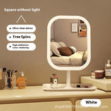 Lustra LED Makeup Mirror – Rotating, Dimmable, Rechargeable - BOURANALED Makeup MirrorBourana HomeBOURANACJYD232786403CXPearl White Without LightLustra LED Makeup Mirror – Rotating, Dimmable, RechargeableCosmetic Mirror