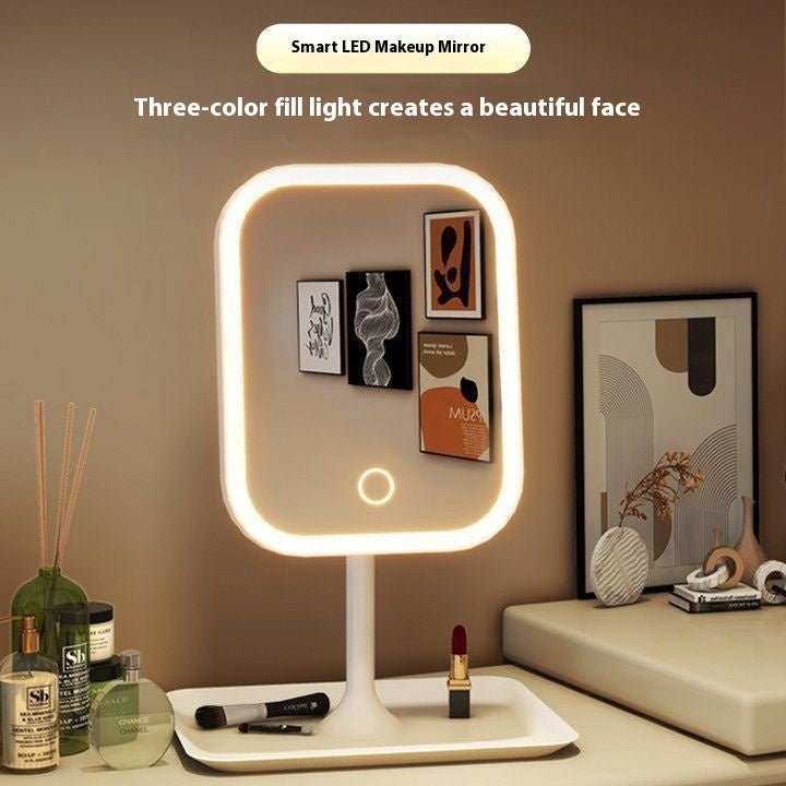 Lustra LED Makeup Mirror – Rotating, Dimmable, Rechargeable - BOURANALED Makeup MirrorBourana HomeBOURANACJYD232786402BYGirl Pink Three ColorsLustra LED Makeup Mirror – Rotating, Dimmable, RechargeableCosmetic Mirror