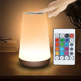 Aurora Luxe Wood Grain Touch Lamp – Remote & Rechargeable - BOURANANight LightBourana HomeBOURANACJJT246057001AZ3WAurora Luxe Wood Grain Touch Lamp – Remote & RechargeableThree Colors And Seven Colors