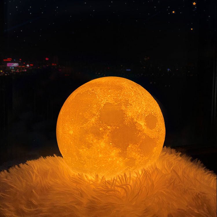3D Lunar Moon Lamp – Modern Ambient Night Light (16 Colors) - BOURANANight LightsBourana HomeBOURANACJSN137681901AZ16colors3D Lunar Moon Lamp – Modern Ambient Night Light (16 Colors)10cm